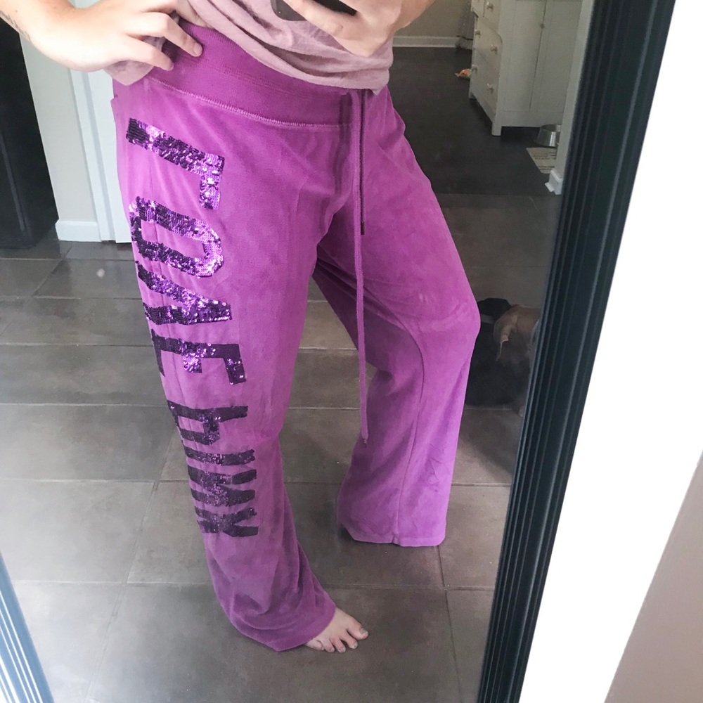 🖤VS PINK Velour Pants